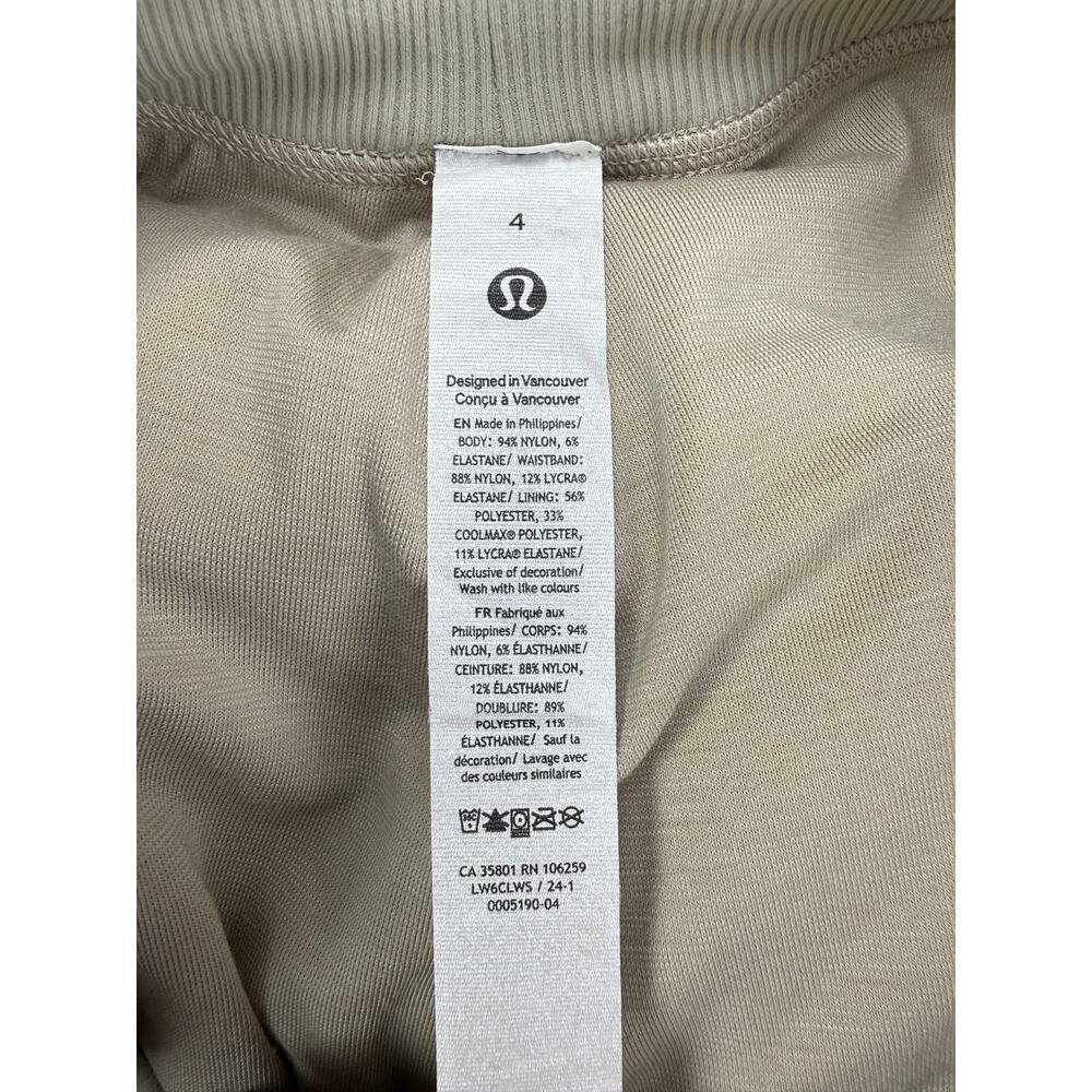 LULULEMON Dance Studio Mid-Rise Cropped Pant Size 4 Mojave Tan - Picture 6 of 11